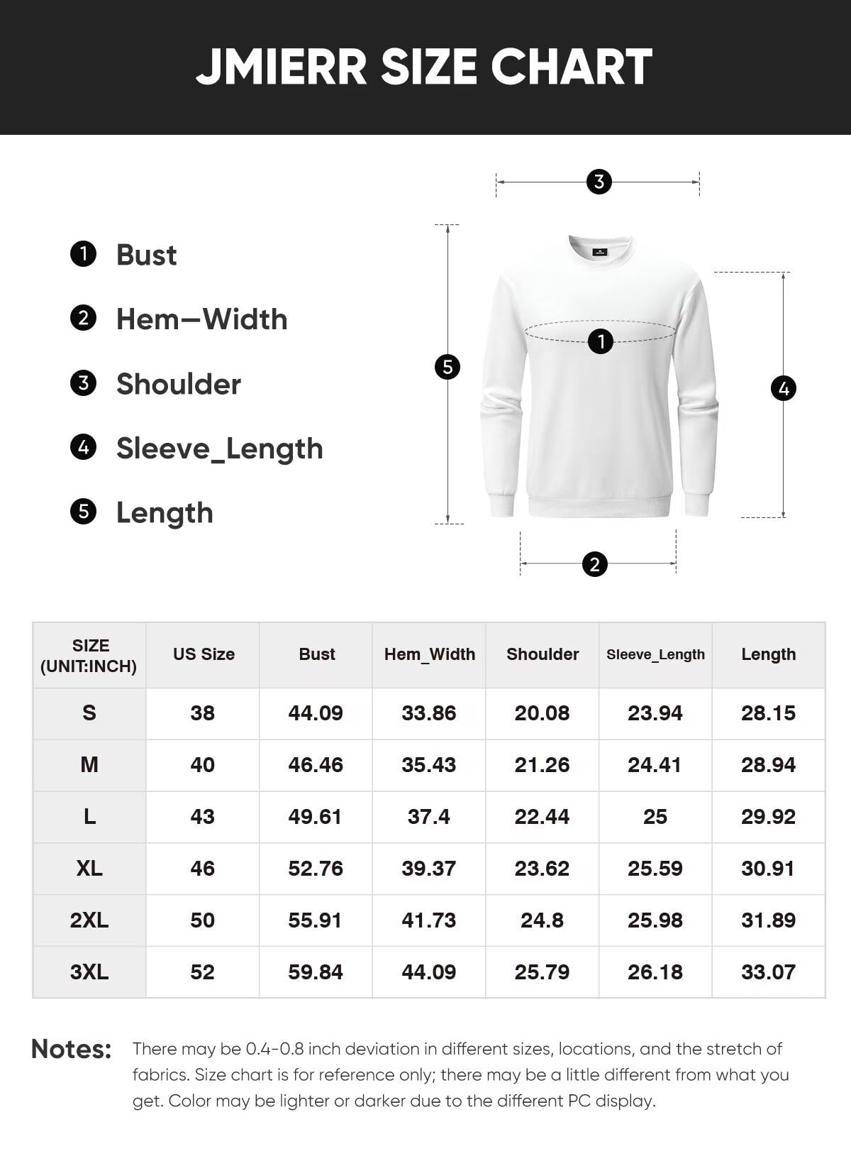 JMIERR Men's Crewneck Sweatshirt Men Casual Early Fall Winter Long Sleeve Warm Athletic Fleece Sport Sweatshirts Loose fit Pullover Solid Color Basic Outdoor Tall Sweat Shirt Camel XXX-Large