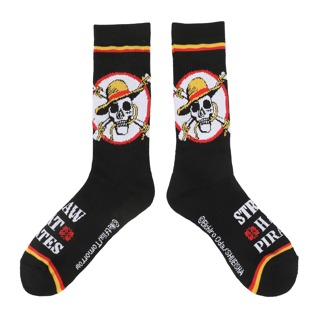 One Piece Live Action Straw Hat Pirates Adult 3-Pair Casual Crew Socks