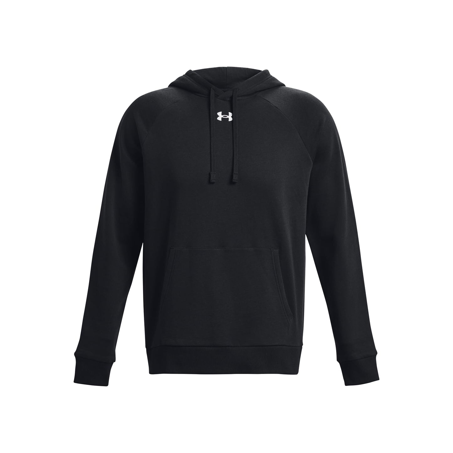 Under Armour Men's UA Rival Fleece Hoodie, (001) Black / / White, Medium