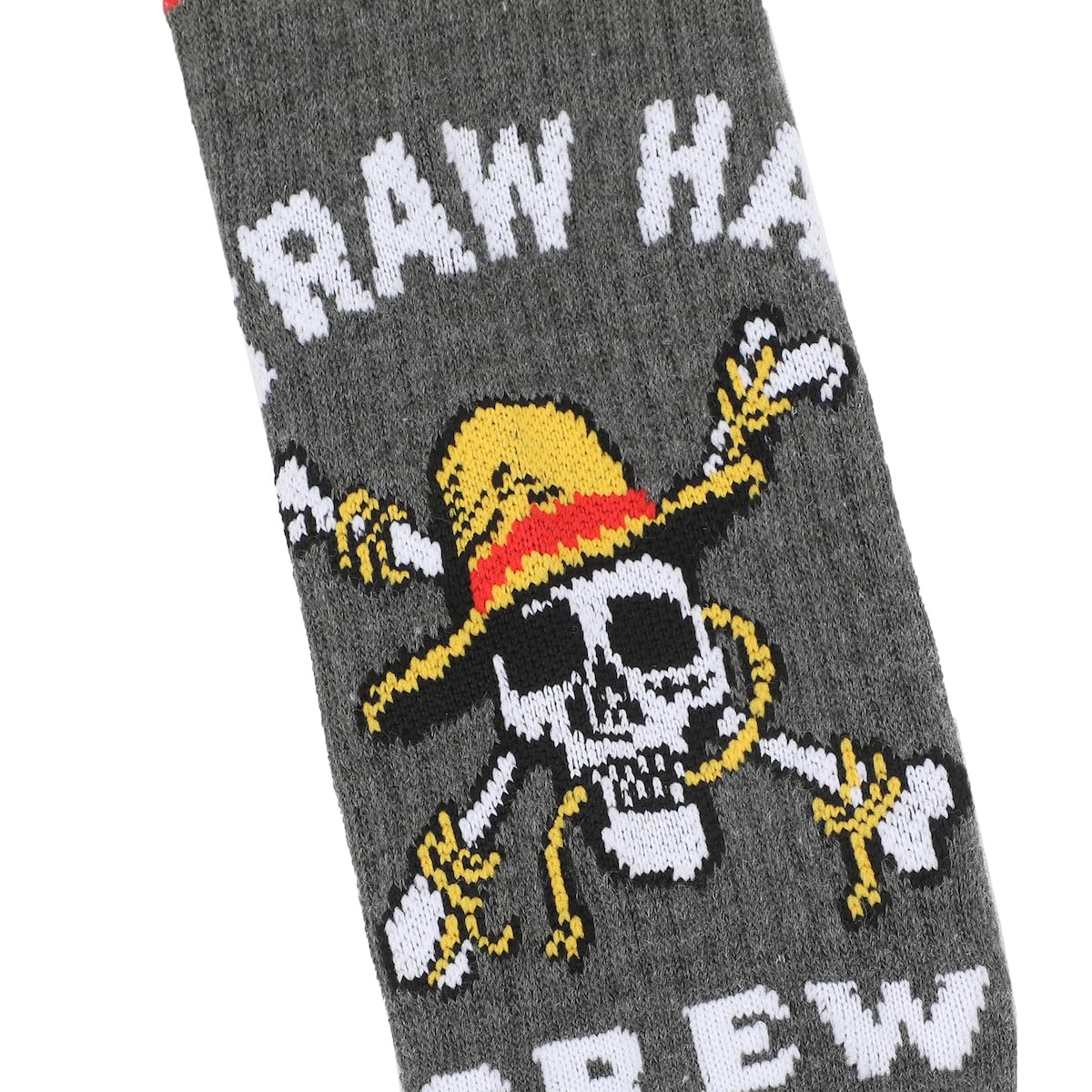 One Piece Live Action Straw Hat Pirates Adult 3-Pair Casual Crew Socks